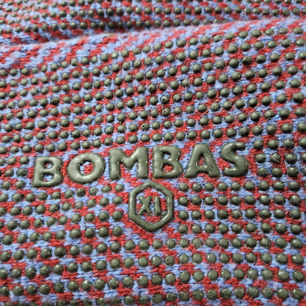 Bombas Gripper Slippers Size XL Extra Large Grip Socks Double Layer Knit Outer - Picture 8 of 9